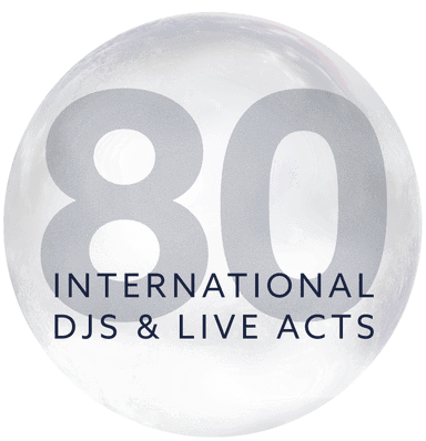 More than 80 international DJs & live acts